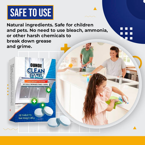 Clean It All Kitchen Grease Cleaner Tablet
