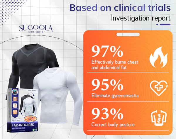 Sugoola Far-Infrared Tourmaline Magnetic Mens Undershirt