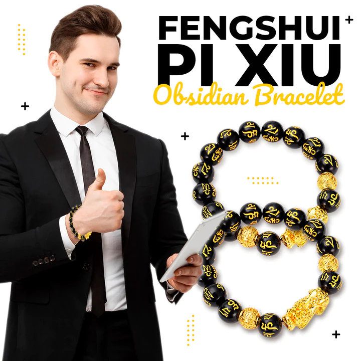 ZenAura Feng Shui Pi Xiu Obsidian Bracelet