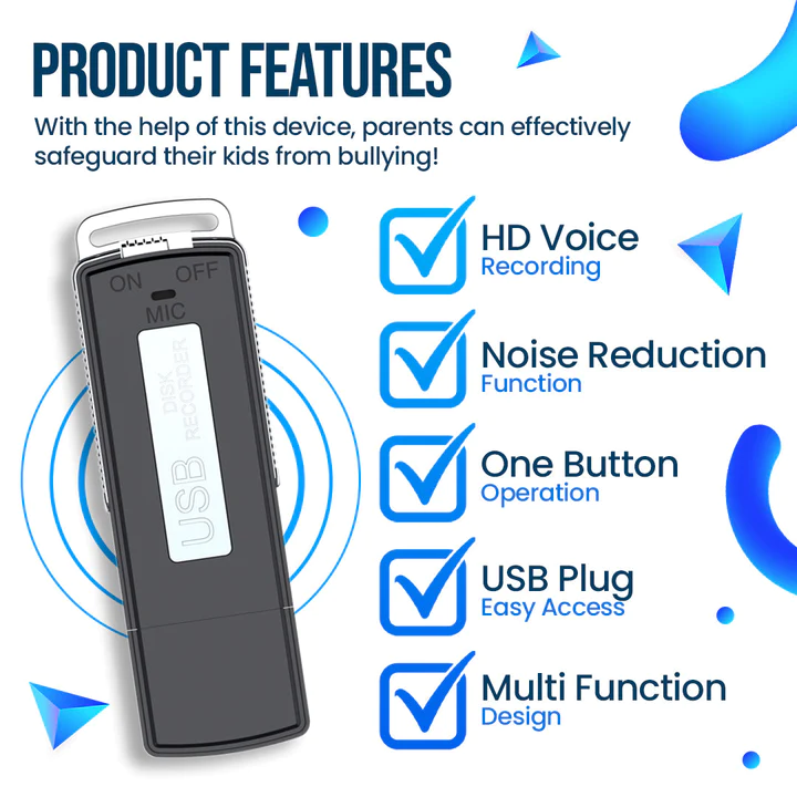 BullySpy USB Disguised Voice Recorder