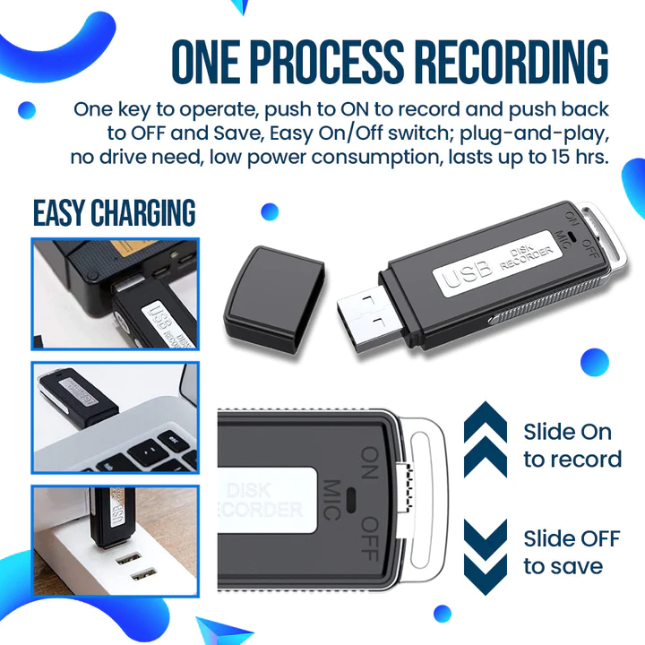 BullySpy USB Disguised Voice Recorder