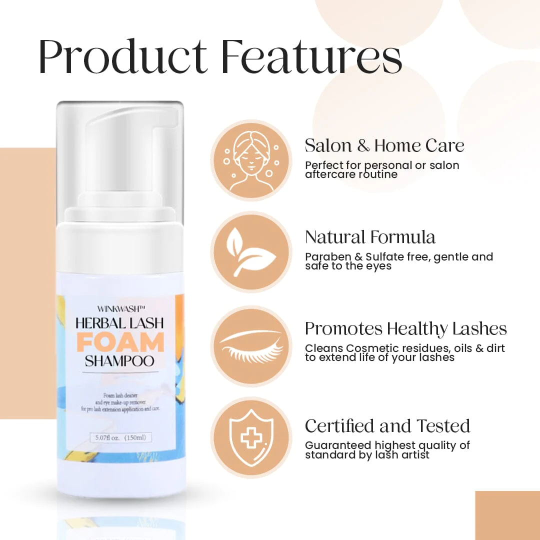 WinkWash Herbal Lash Foam Shampoo