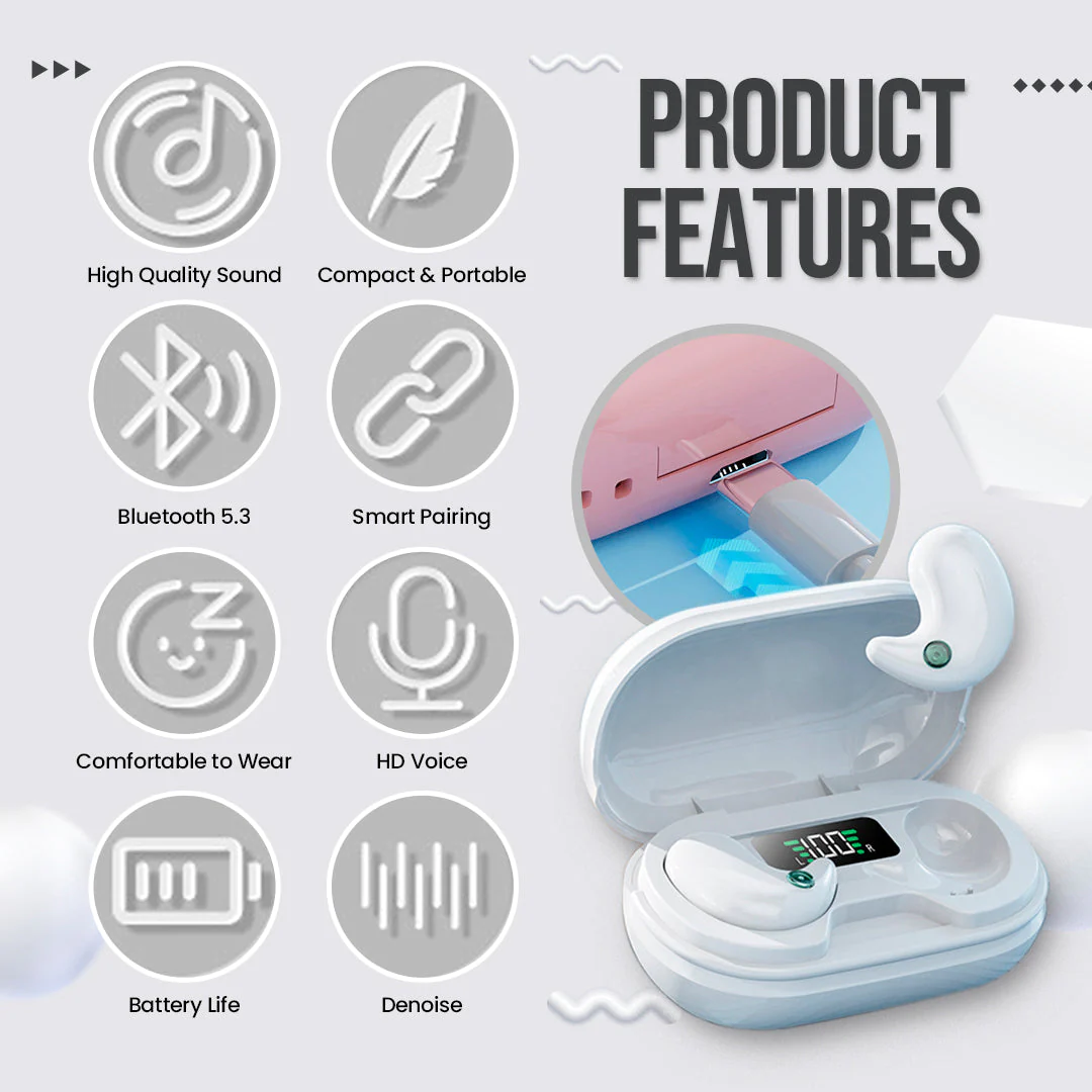 RestQuiet Noise-Cancelling Sleep Earbuds