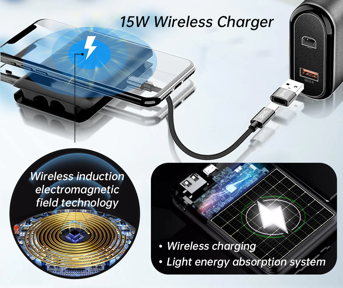 Remifa Slim Light energy Adapter Storage Charging Power Bank