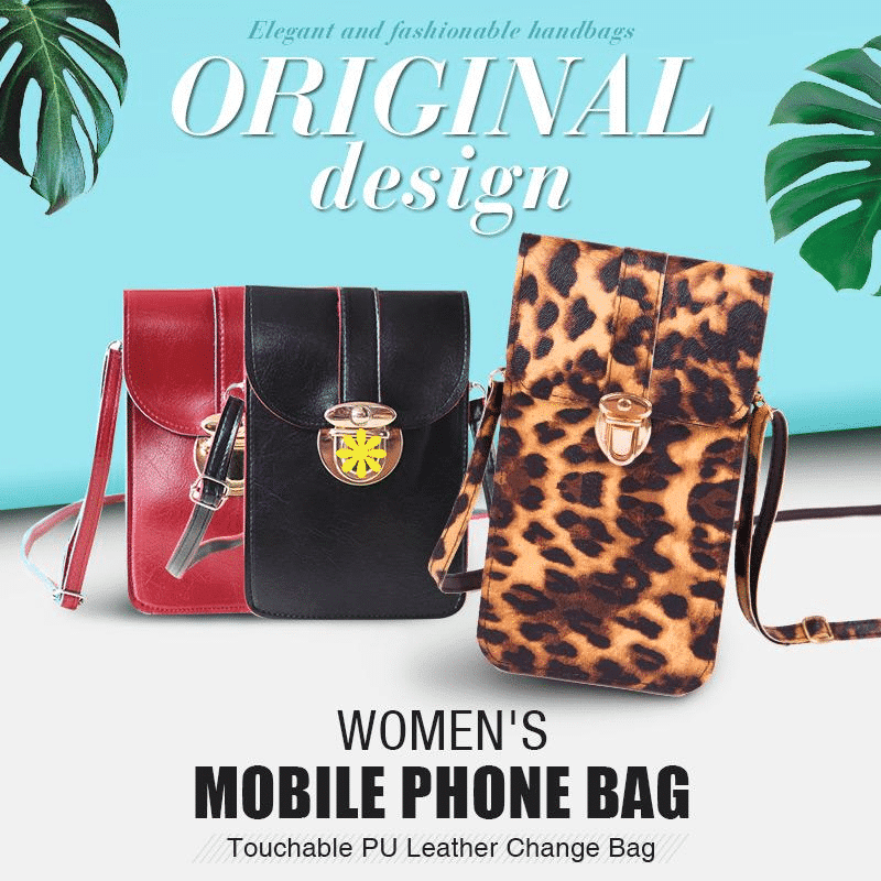 Touchable PU Leather Change Bag Mobile Phone Bag