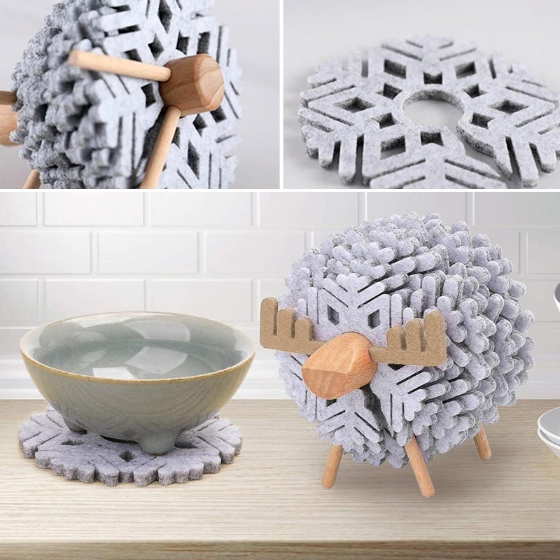 Creative Reindeer Felt Coasters