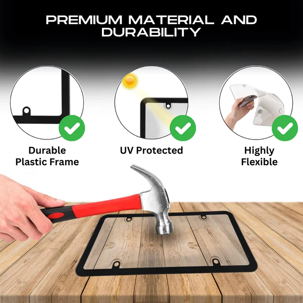 Remifa LCD Car License Plate Protector