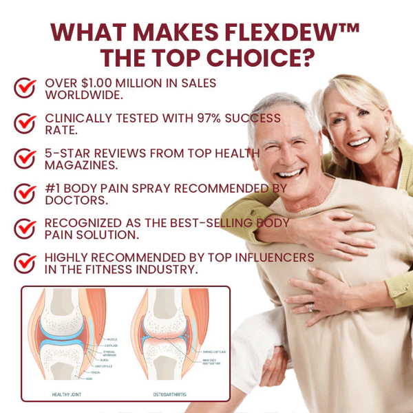 FlexDew Joint Body Pain Relief Spray