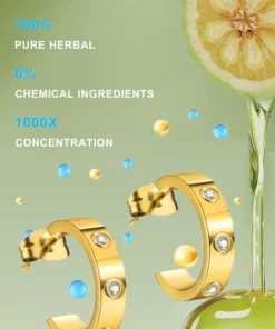 Oveallgo LUNA EarAcupressure Magnetherapy Detoxi Earrings