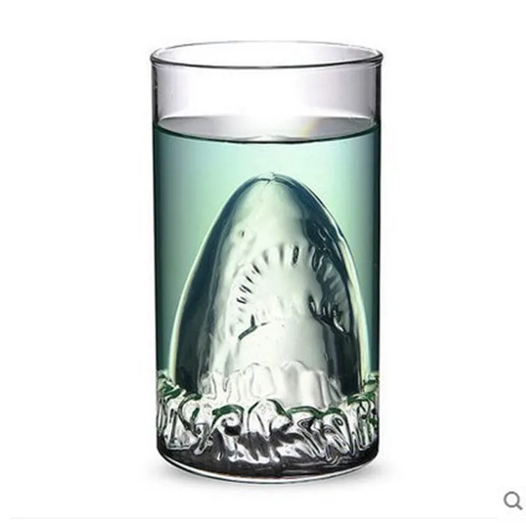 Transparent Shark Drinking Glass