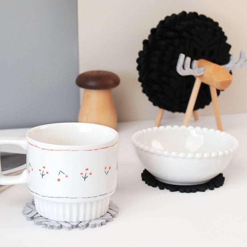 Creative Reindeer Felt Coasters