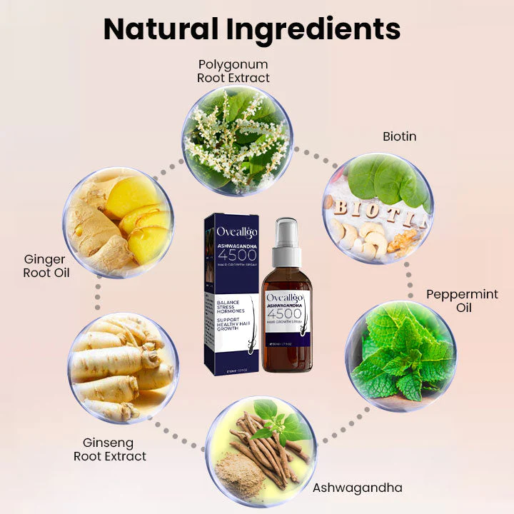 Oveallgo Ashwagandha 4500 Ultimate Hair Growth Spray