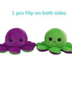Multicolored Reversible Octopus Plush Toy