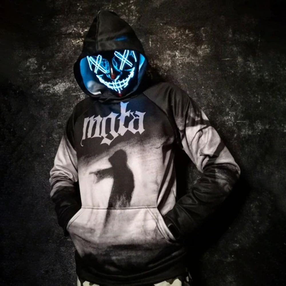 Spooky Light Up Anonymous Mask