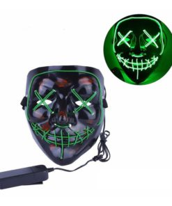 Spooky Light Up Anonymous Mask