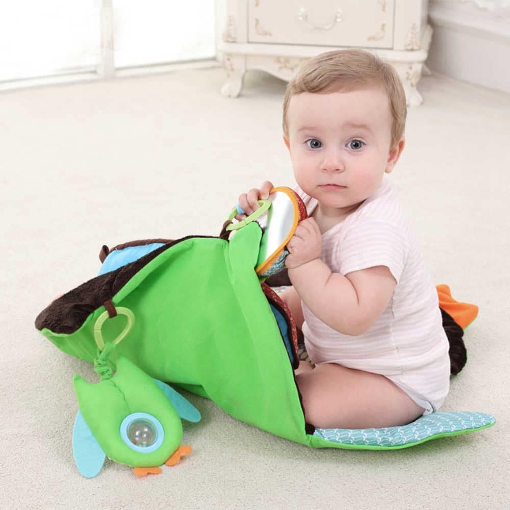 Soft Foldable Baby Owl Play Mat Cover