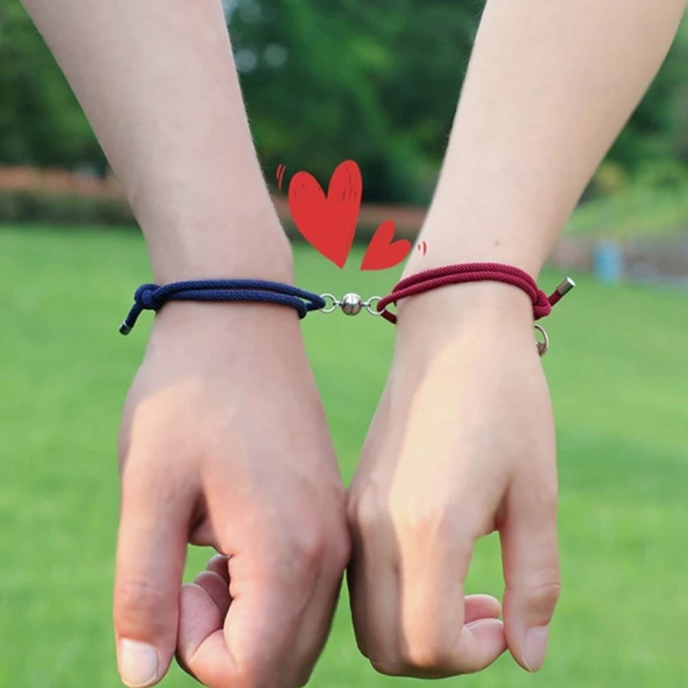 Matching Magnetic Love Couple Bracelet