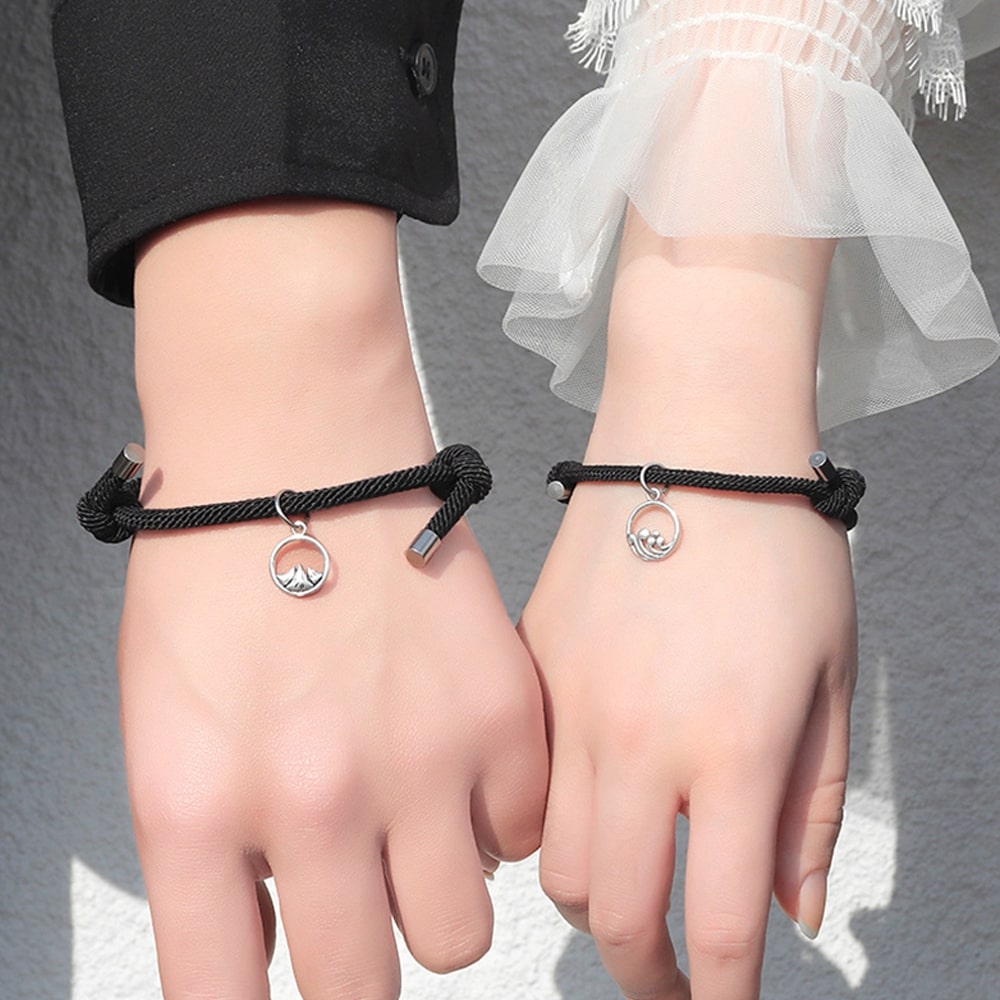 Matching Magnetic Love Couple Bracelet