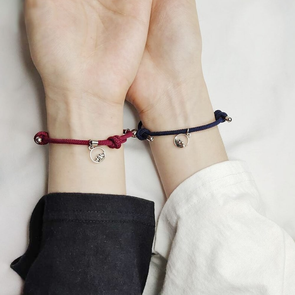 Matching Magnetic Love Couple Bracelet