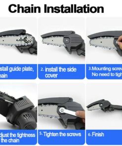 Multi-Use Rechargeable Handheld Mini Chainsaw For Wood Cutting
