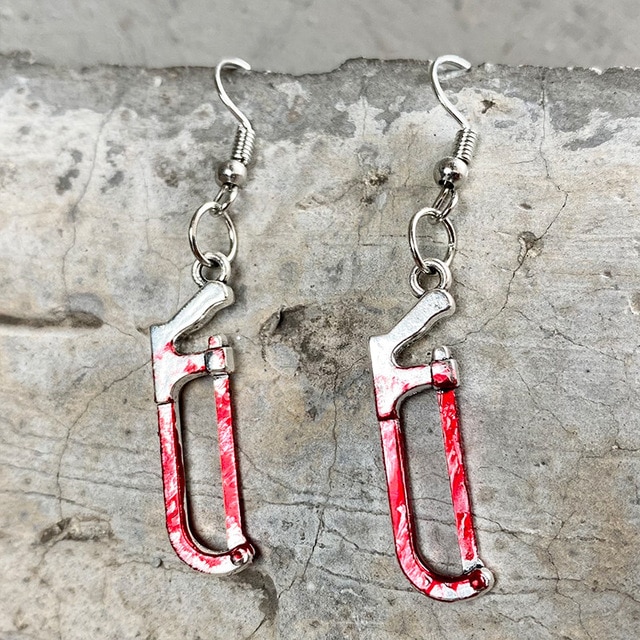 Bloodstained Horror Halloween Earrings
