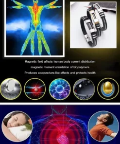 Oveallgo infrared magnetic therapy bracelet for men  Enhanced fat loss function