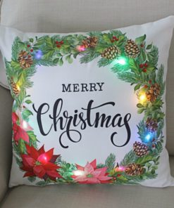 LED Christmas Pillow Case