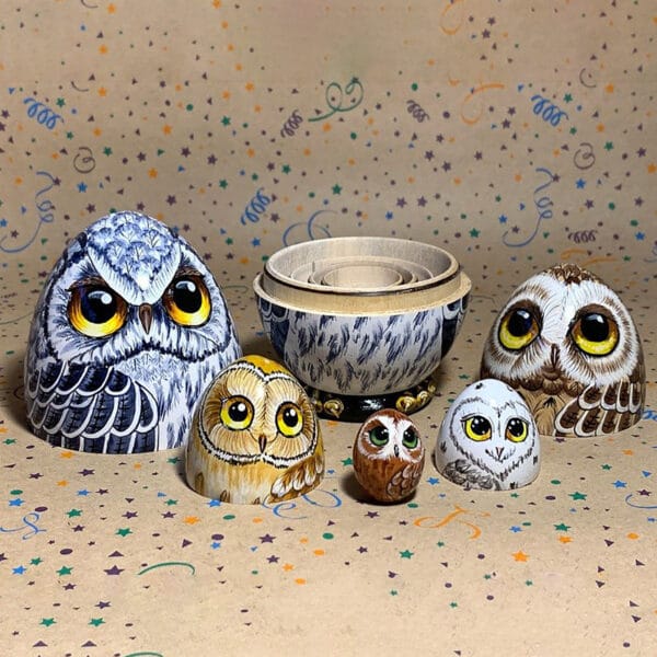 New Owl Nesting Egg Easter Gift