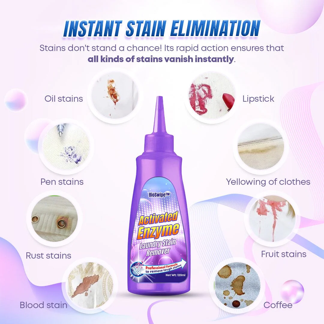BioSwipe Activated Enzyme Laundry Stain Remover