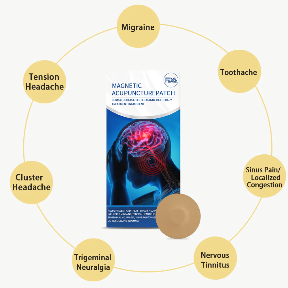 MagseCareŽ Magnetic Patch for Migraine, Tinnitus and Toothache