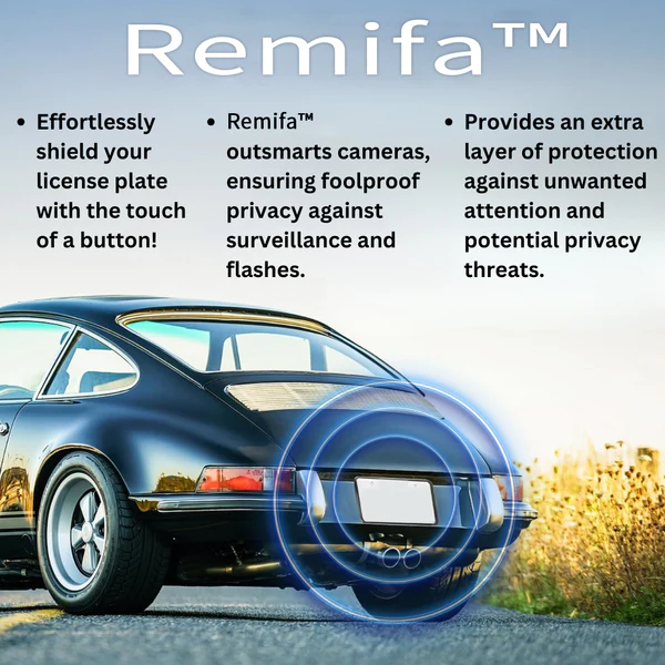 Remifa LCD Car License Plate Protector