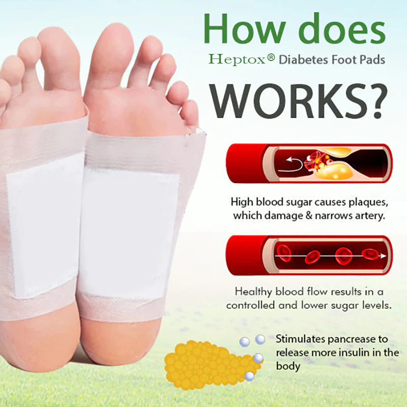 HeptoxŽ Diabetes Foot Pads
