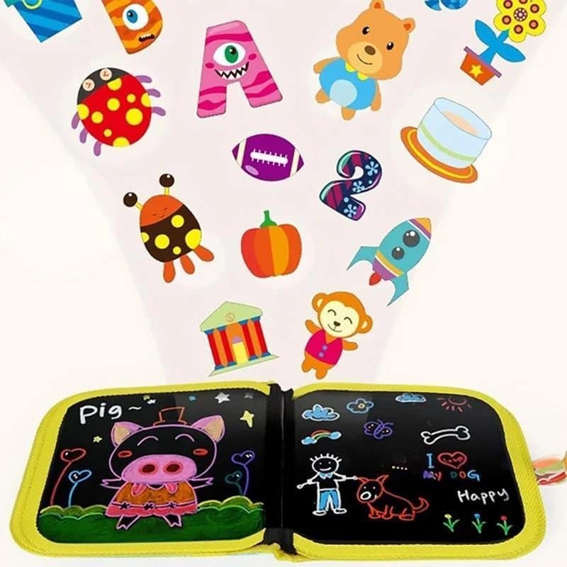 Portable Erasable Doodle Pad Drawing Pad (12 Pens Included)