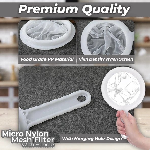 Micro Nylon Mesh Filter with Handle