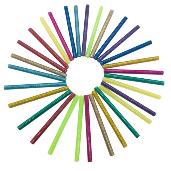 Glittering Powder Hot Melt Glue Sticks