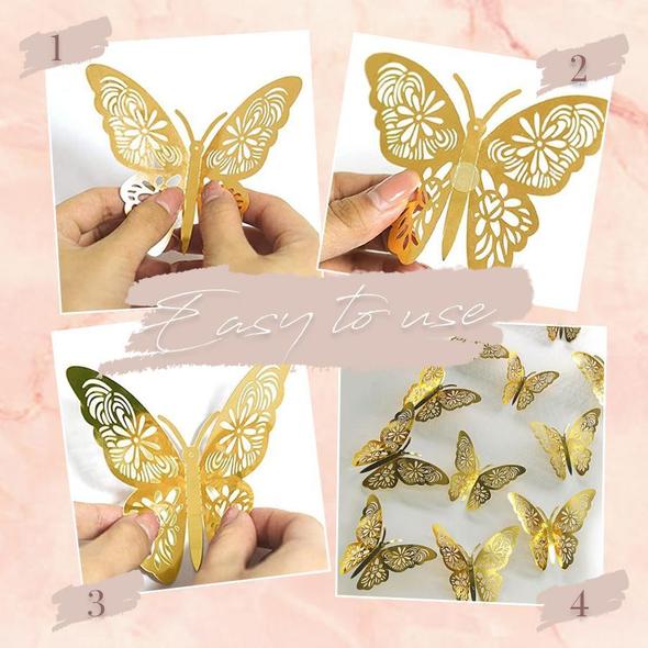 3D Butterfly Wall Decoration