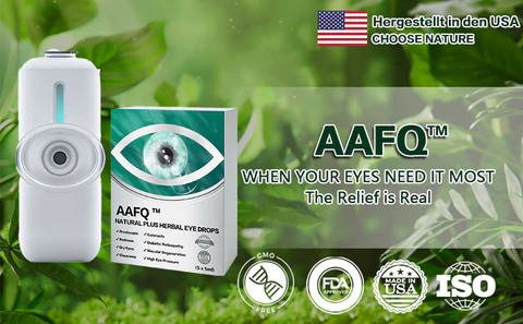 AAFQ Natural Plus Herbal Eye Drops with Nano Ultrasonic Spray Eye Moisturizer- Made in USA