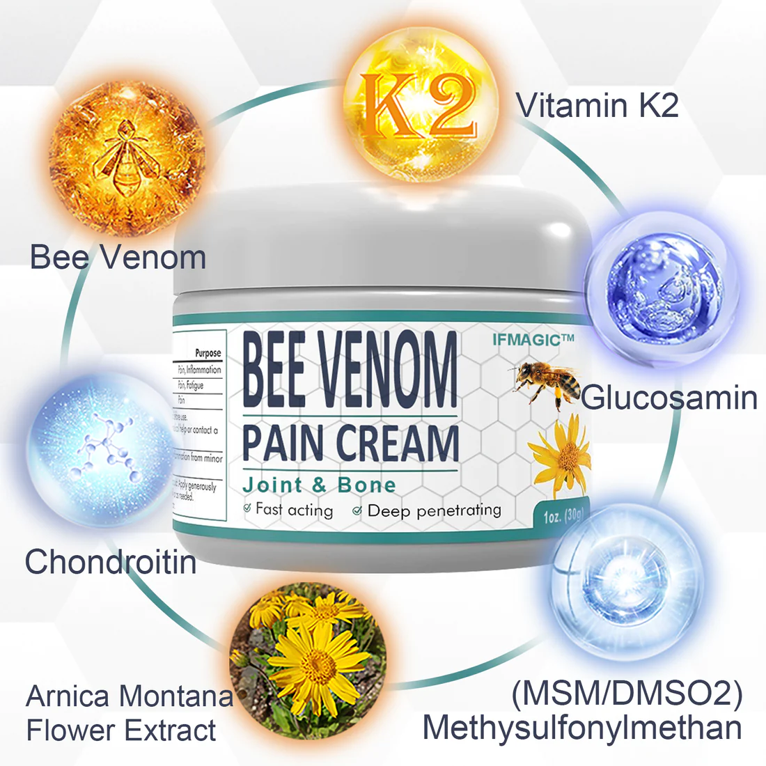 IFMAGIC Bee Venom Pain and Bone Healing Cream