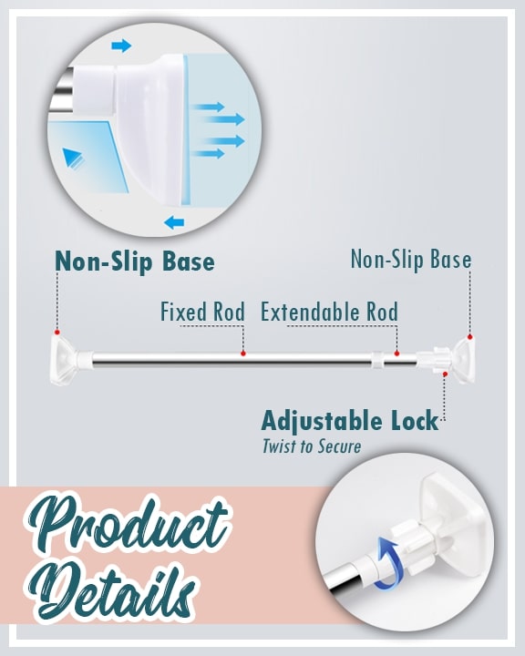 Telescopic Nail-free Hanging Rod