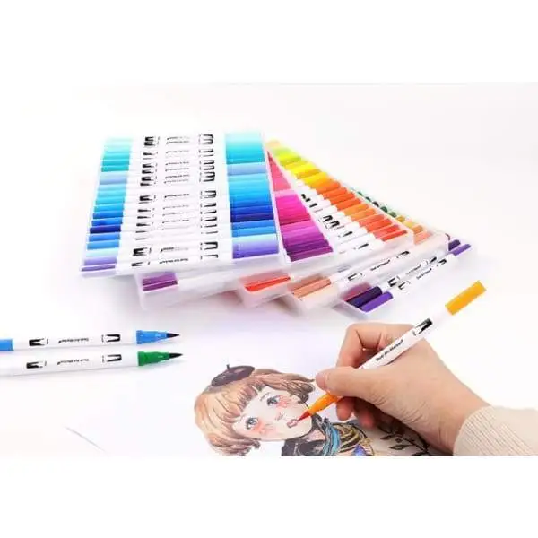 Dual Tip Brush Pens