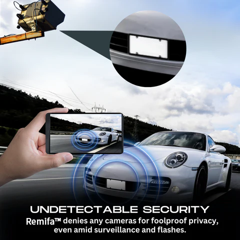 Remifa LCD Car License Plate Protector