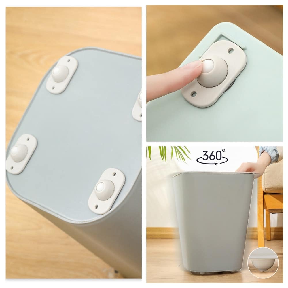 360ş Storage Box Stick On Wheels