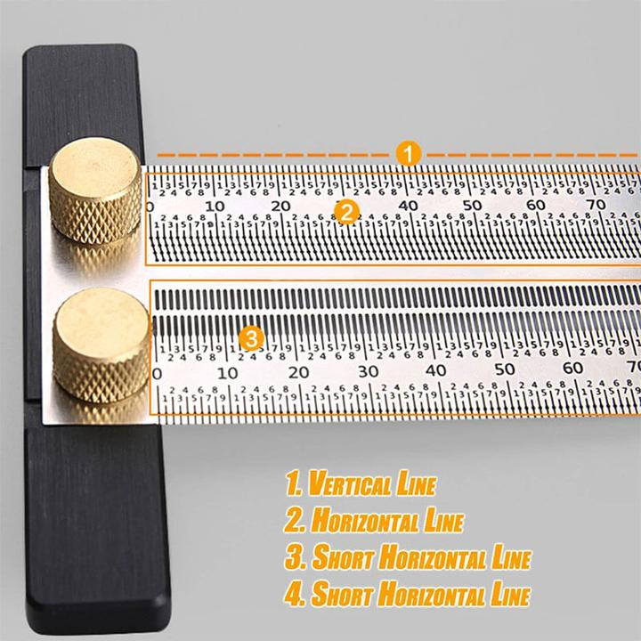 Two Shapes Precision Woodworking Ruler