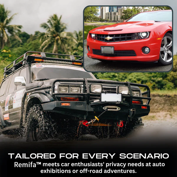 Remifa LCD Car License Plate Protector