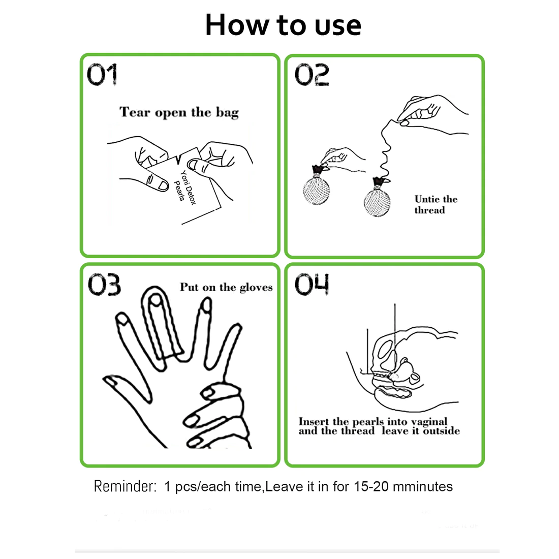 iNature Female Slimming and Detoxing Yoni Pearls