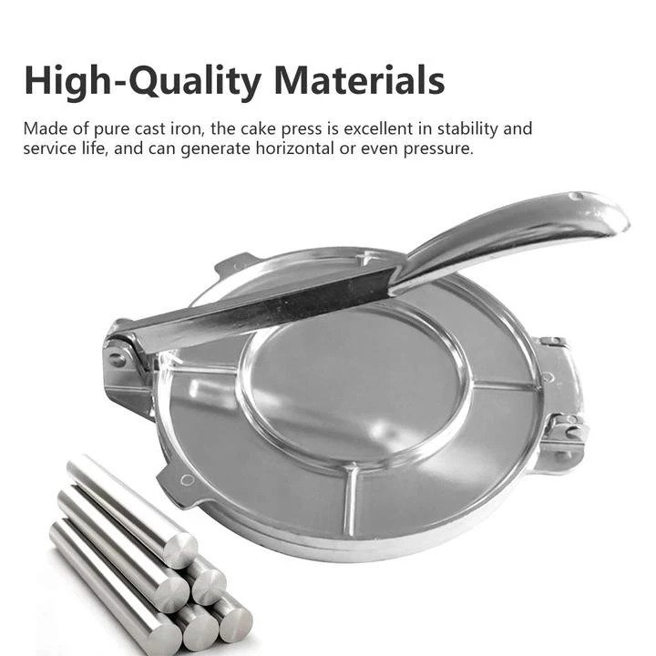Stainless Steel Tortilla Presser Foot With Handle
