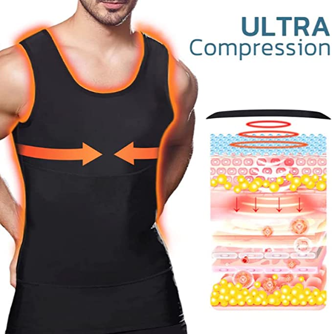 Oveallgo ChestSculpt MuscleUp Compression Tank Top