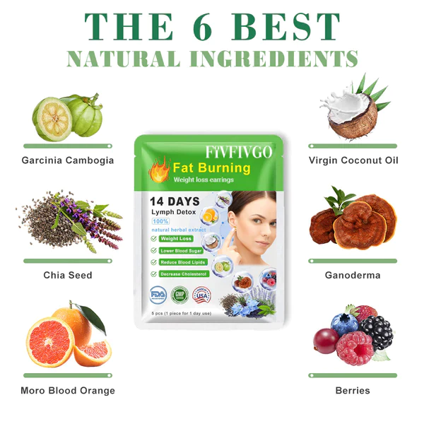 Oveallgo LUNA EarAcupressure Magnetherapy Detoxi Earrings