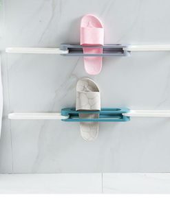 Wall Mounted Folding Slippers Rack