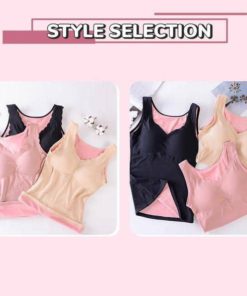 Velvet Thermal Lace Sleeveless Inner Wear